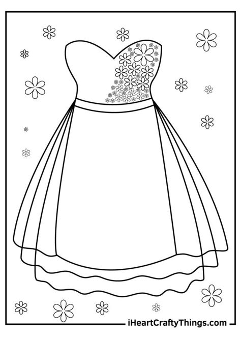 Dress Coloring Pages 100 Free Printables