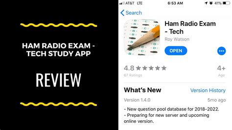 Ham Radio Exam Tech Study App Review Youtube