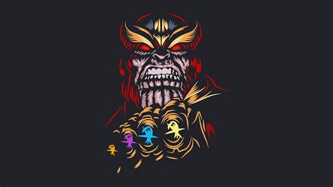 Thanos Dark Minimal 4k Wallpaperhd Superheroes Wallpapers4k