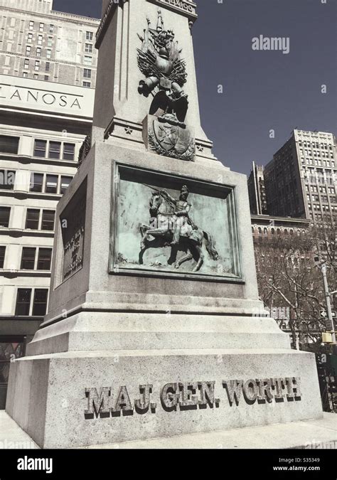 Major General Worth Monument At Fifth Avenue And 25th St Across From