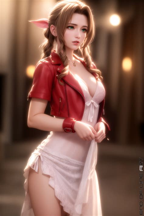 Rule 34 Aerith Gainsborough Ai Generated Brown Hair End Of Line Final