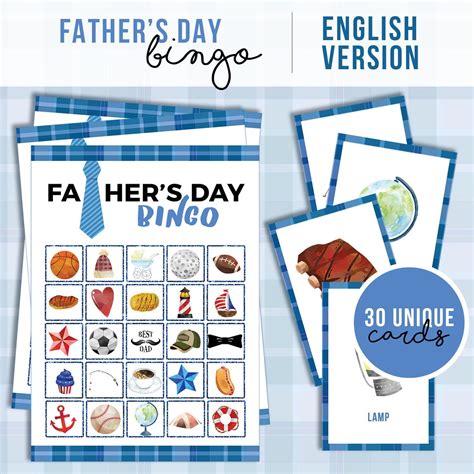 Father Day Game Printable Bingo Print At Home Etsy Fathers Day
