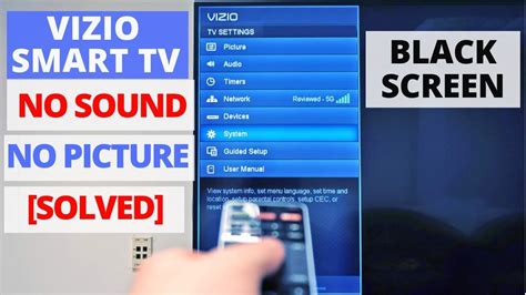 How To Fix Vizio Tv Black Screen With Sound Vizio Tv Common Problems