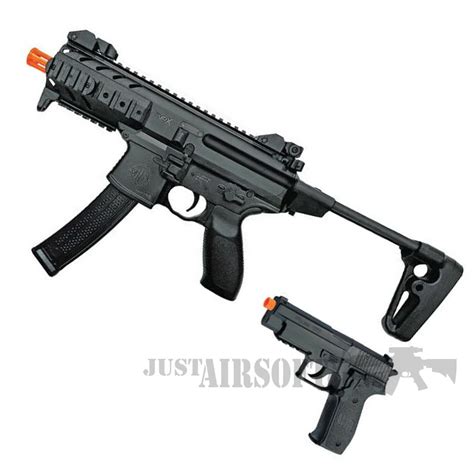 Sig Sauer Spring Powered Airsoft Guns Kit MPX Rifle And P Pistol Just Airsoft Guns