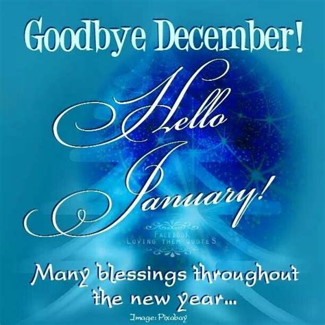 Goodbye December Hello January Blessings Pictures Photos And Images