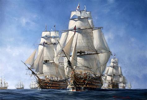Dear Old Vessels — Nelson And His Fleet Hms Victory Sails Into The