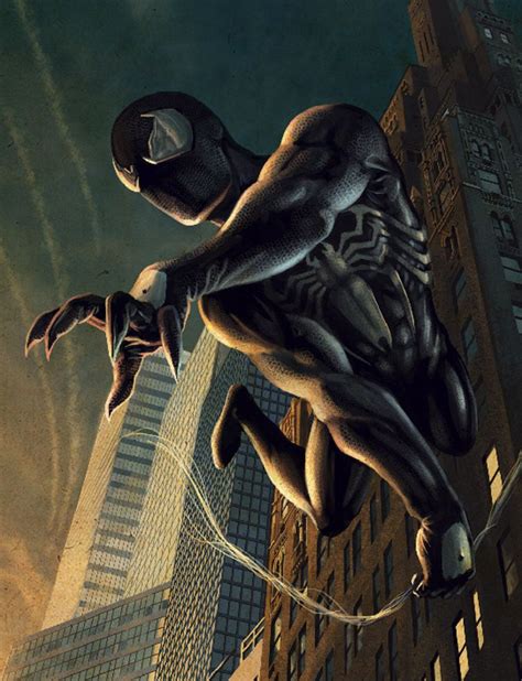 Black Suit Spider Man Spiderman Artwork Spiderman Com