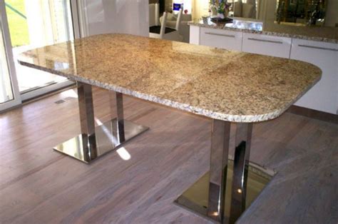 Plus art marble furniture g215 24 x 30 tan brown granite tabletop. 17 Amazing Granite Dining Room Table Designs