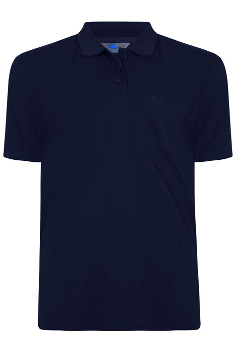 Badrhino Navy Plain Polo Shirt Extra Large Sizes Mlxl2xl3xl4xl5xl