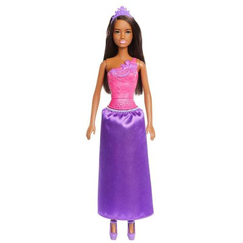 Muñeca Princesa Barbie Dreamtopia Morena Vestida Con Una Falda