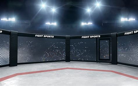 3d Render Mma Arena Mma Octagon Cages Stock Photo Download Image Now