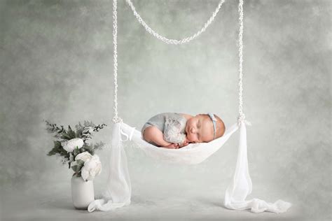 Newborn Digital Backdrop Beautiful Swing For Baby Girl Etsy