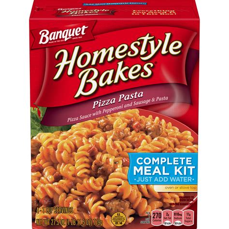Banquet Homestyle Bakes Pizza Pasta Meal Kit 275 Ounce