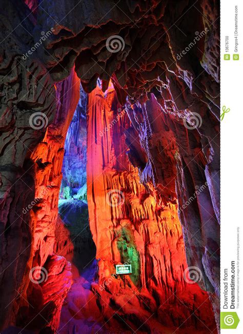 The Reed Flute Cave Crystal Palace Guilin Royalty Free Stock