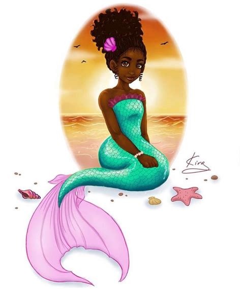 Mermaid With Afro 1000 Images About Afro Mermaids On Pinterest