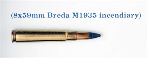 Cartridge Incendiary 8 X 59mm Breda M1935 National Air And Space