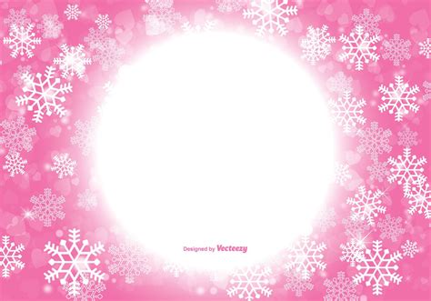 beautiful pink christmas snowflake background   vector art stock graphics images