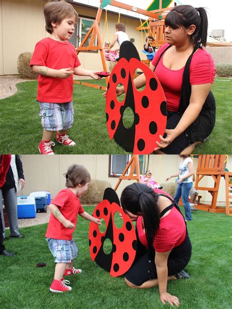 Ladybug Bean Bag toss | Ladybug party, Ladybug birthday party, Ladybug birthday