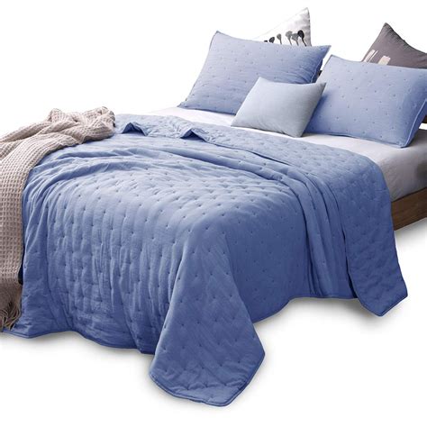 Kasentex Quilt Coverlet Bedspread Blanket Set Two Shams Ultra Soft