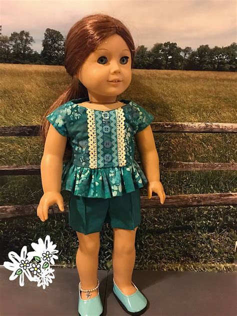 fits american girl doll 18 dolls blue shorts and doll clothes american girl girl doll clothes