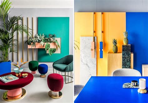 How much do you know about home decor? Mood Board: Feel the Colorful Vibe of Memphis Design ...