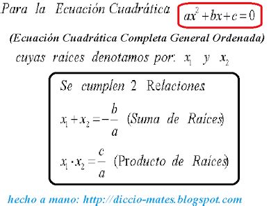 Analicemos su ecuación, gráfica y características. Diccionario Matemático: Ecuación Cuadrática | Ecuaciones cuadraticas, Algebra lineal