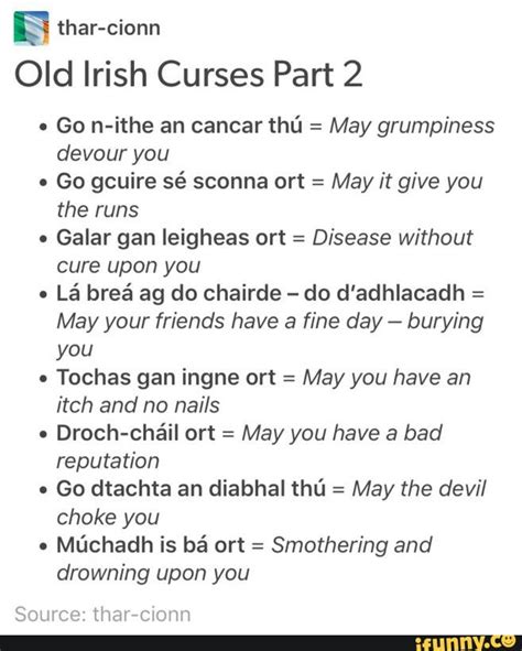 Pin By Cheryl Smith On What Category This Irish Curse Old Irish