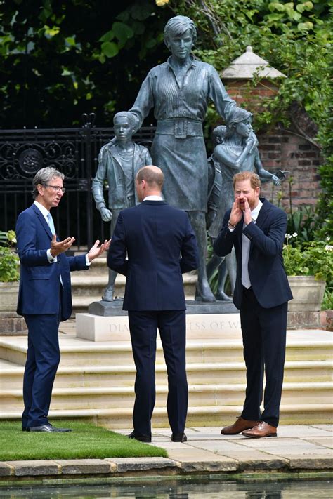 Prince Harry And Prince William Attend Princess Diana S Statue Unveiling Photos