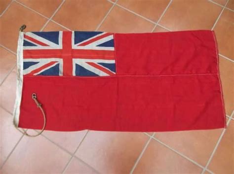 Ww2 Royal Navy Red Ensign Ships Flag Dated 1944 In Flags