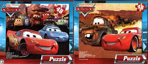 Disney Pixar Cars 48 Piece Jigsaw Puzzle Set Of 2
