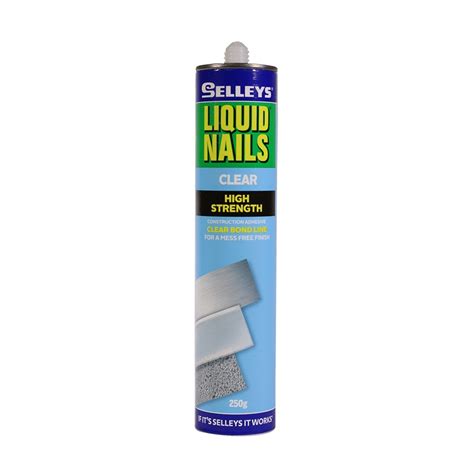 Maybe you would like to learn more about one of these? Selleys 250g Clear Liquid Nails Construction Adhesive ...