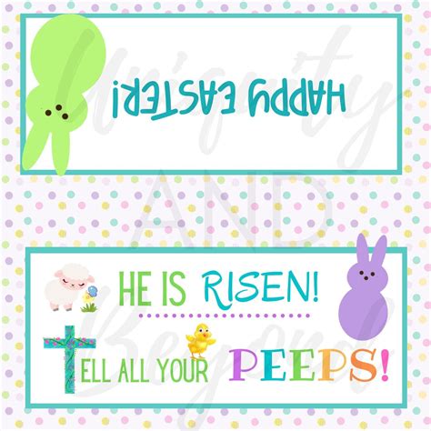 He Is Risen Tell All Your Peeps This Cute Bag Topper Is Great For