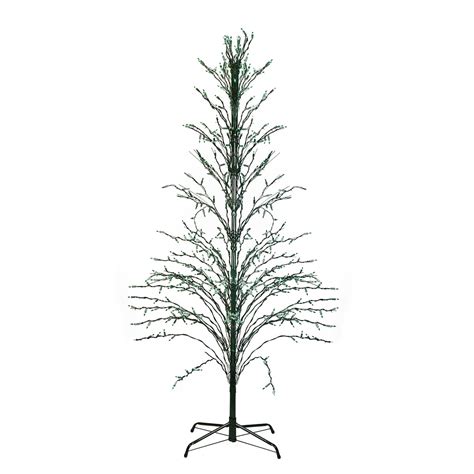 northlight 4 prelit artificial christmas tree white lighted cascade twig outdoor decoration