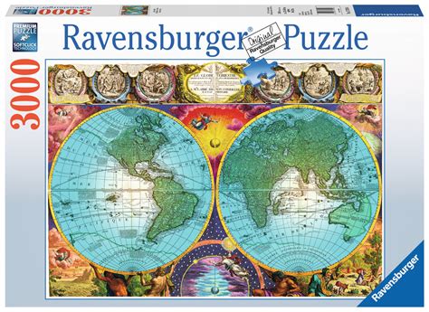 Ravensburger Antique Map 3000pc Puzzle Board Game At Mighty Ape Nz