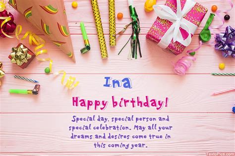 Happy Birthday Ina Pictures Congratulations