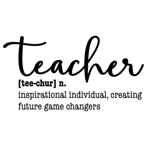 Free SVG Files | SVG, PNG, DXF, EPS | Teacher Inspirational Individual