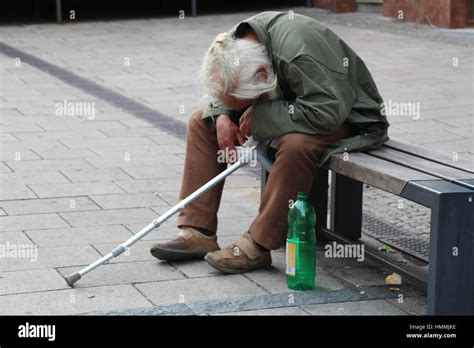 A Man Presumed To Be A Homeless Hobo In Karlovy Vary Also Called