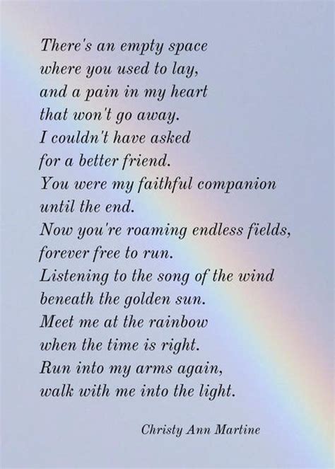 The death of a pet can be truly devastating, and while it's important to show someone who is below i have provided you with simple words of comfort and quotes about pets that will help you create the i was saddened to hear of the death of insert pet's name. Pet Loss Gifts - Pet Memorial Loss of Dog Gift - Loss of ...