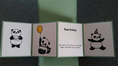 Twist And Pop Birthday Card Using Stampin Up Party Pandas Panda Card