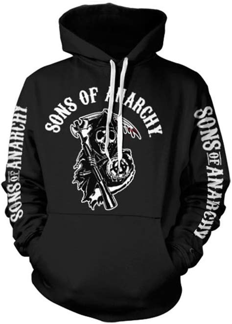 Sons Of Anarchy Officially Licensed Merchandise Logo Hoodie Black