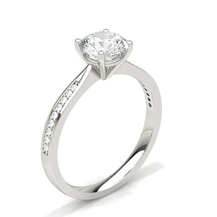 Where to buy the best engagement rings online in the uk. Buy White Gold Round Side Stone Diamond Engagement Ring ...