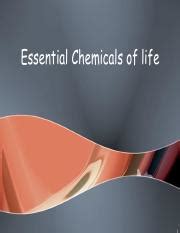 3 Essential Chemicals Of Life Ppt Pdf Essential Chemicals Of Life