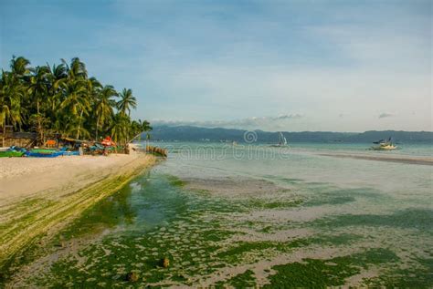 White Beach Boracay Island Philippines Stock Photo Image Of