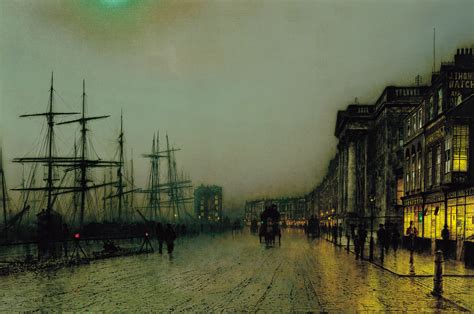 Rainy Nights Paintings By John Atkinson Grimshaw 1800s Ciel Bleu Media