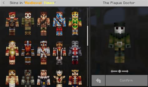 Mcpebedrock Medieval Times Skin Pack Updated Minecraft Skins