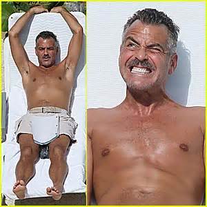 George Clooney Is A Shirtless Man Who Stares At Goats George Clooney