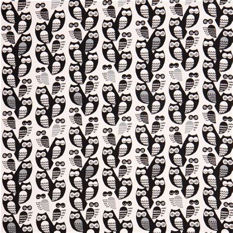 White Owl Oxford Fabric By Cosmo From Japan Owl Fabric