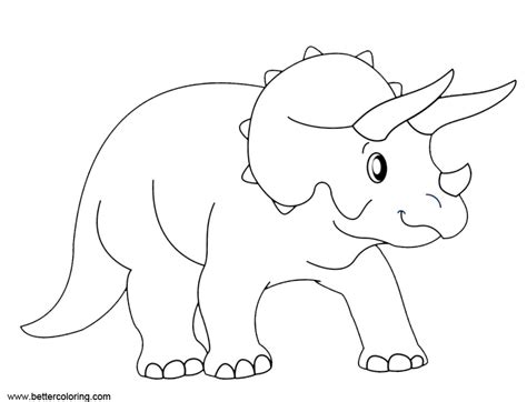 Jurassic World Triceratops Coloring Page Coloring Pages