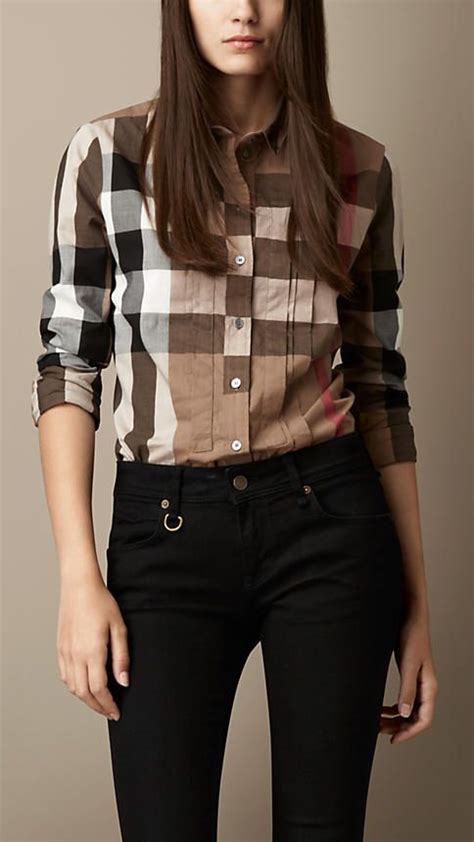 Womens Shirts And Tops Silk And Cotton Shirts Burberry Official