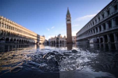 Flood Hit Venice To Face Another Exceptional High Tide On Sunday